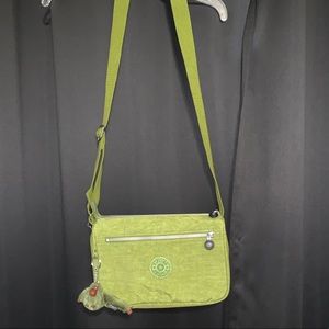 KIPLING olive green crossbody bag